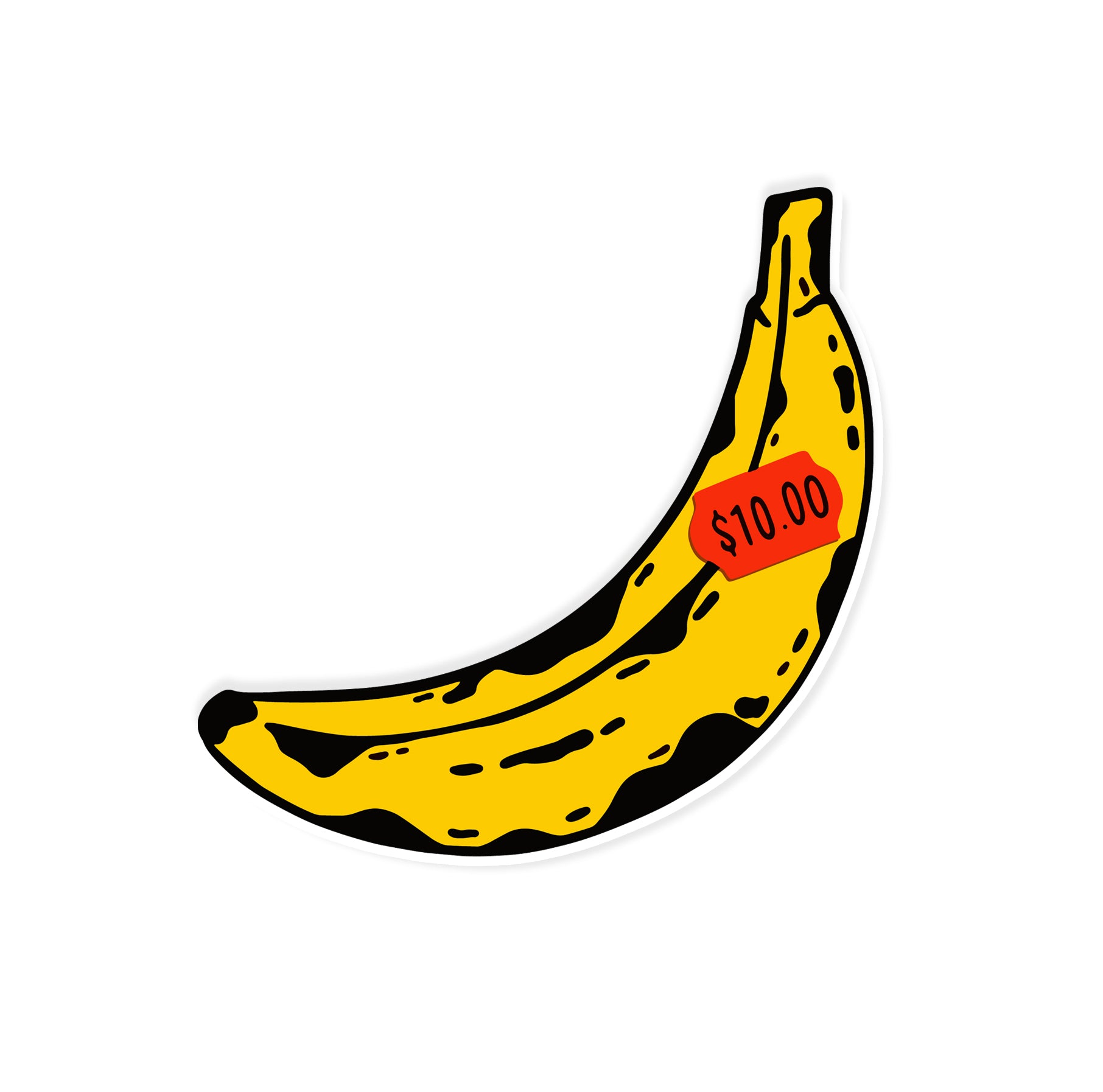 10 Dollar Banana Sticker