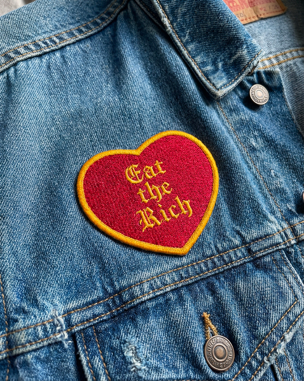 Eat The Rich Heart Patch