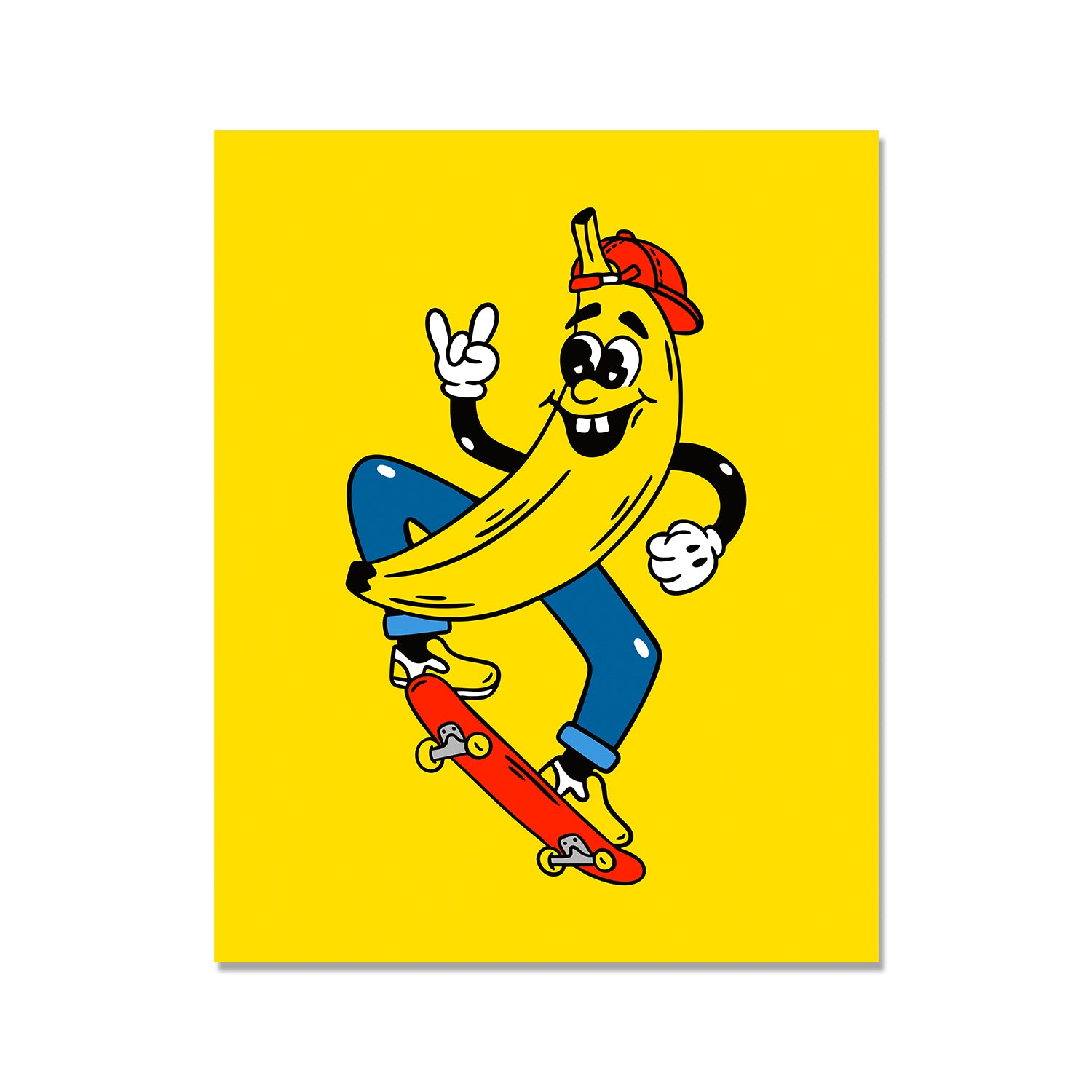 Banana Skate Print
