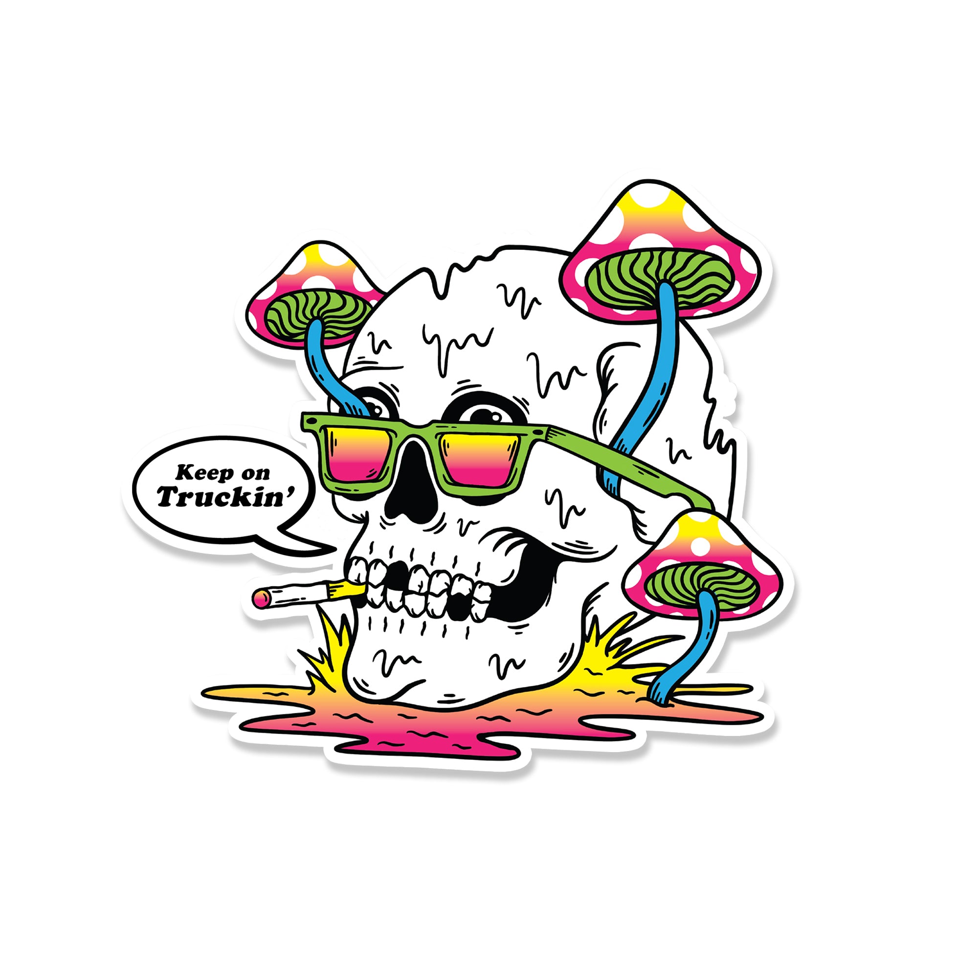 Keep on Truckin Sticker