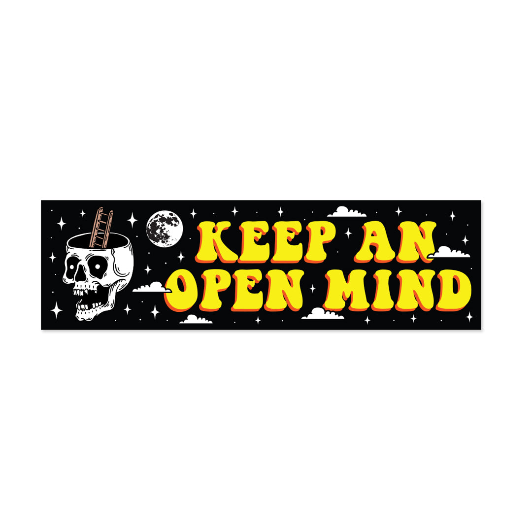 Keep an Open Mind Bumper Sticker