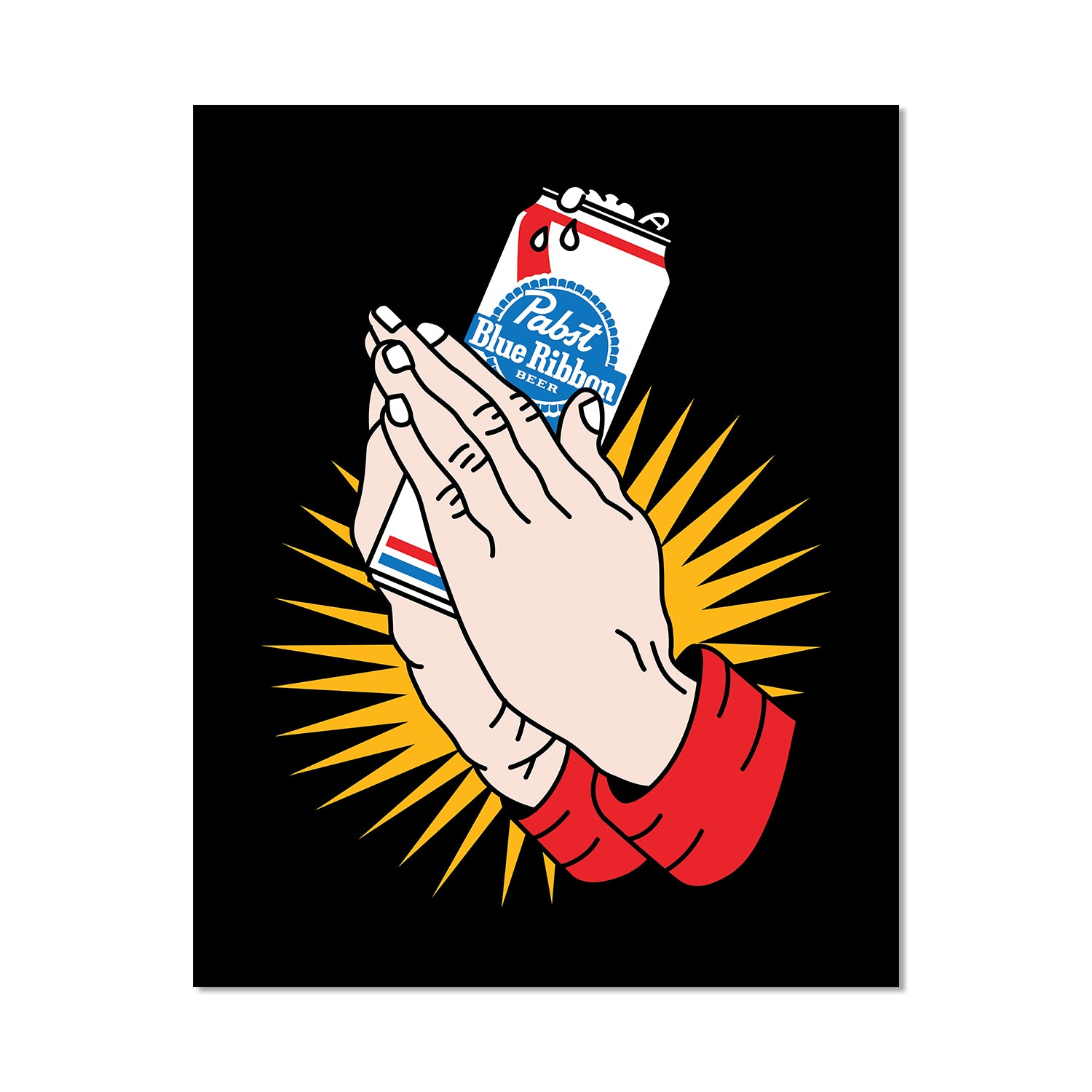 Praying Hands PBR Print
