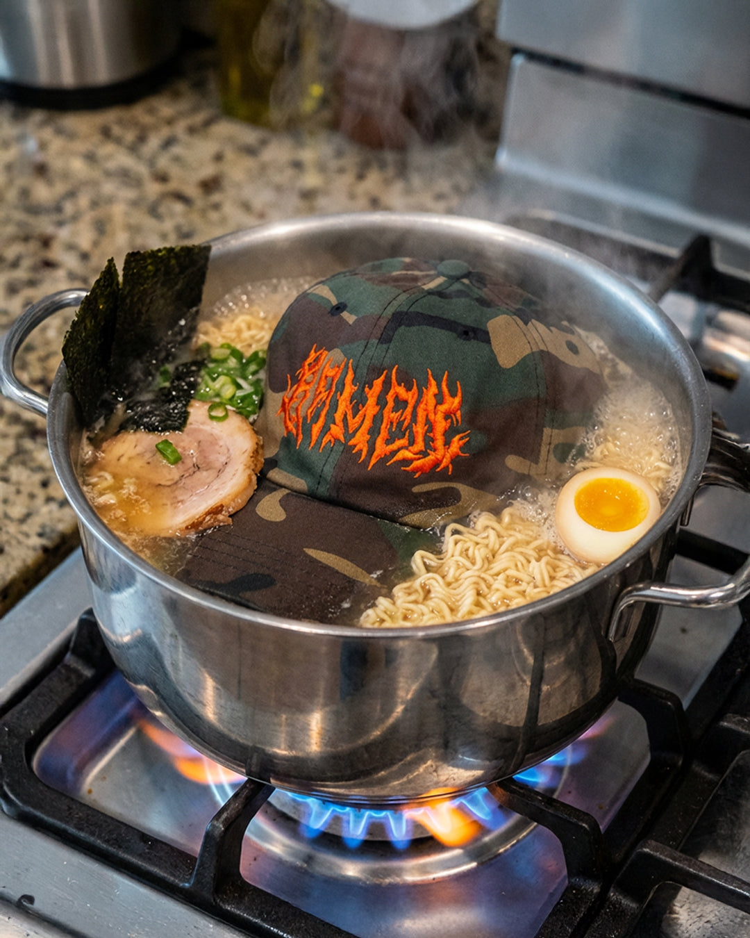Ramen Camo Dad Hat
