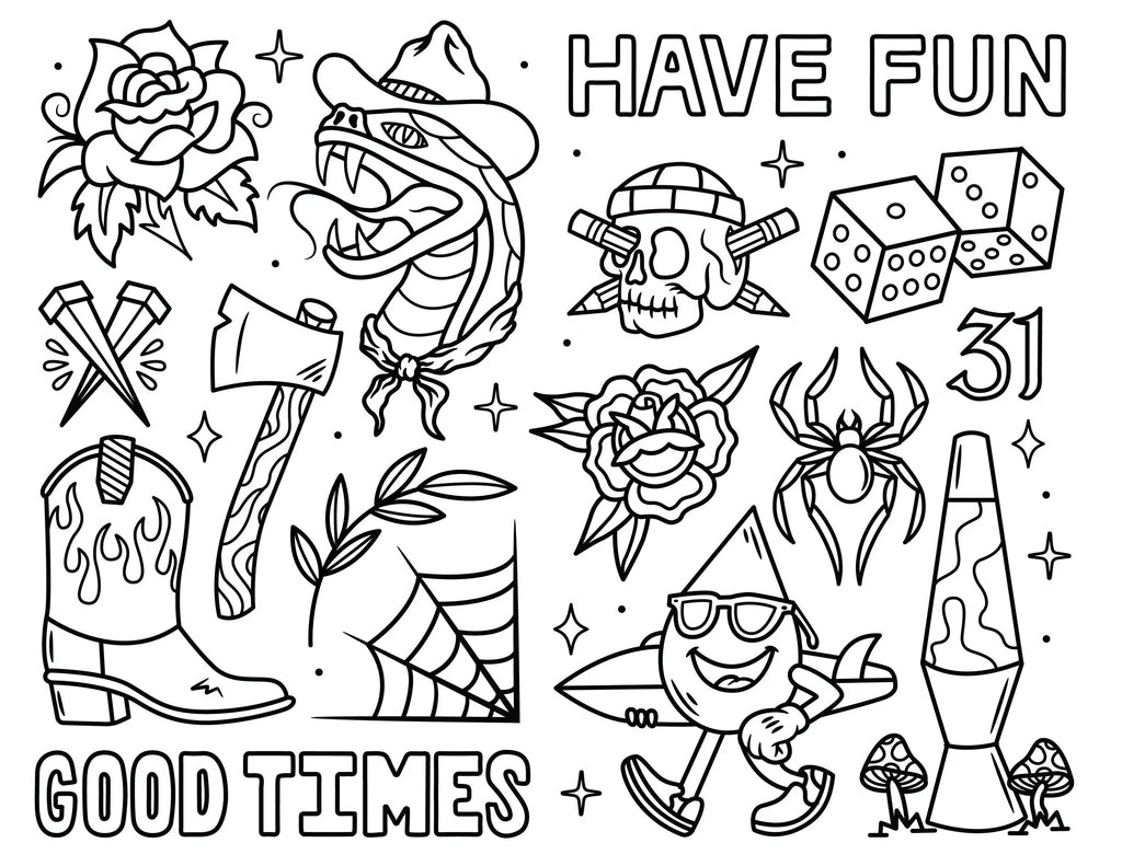This is a Digital Coloring Book