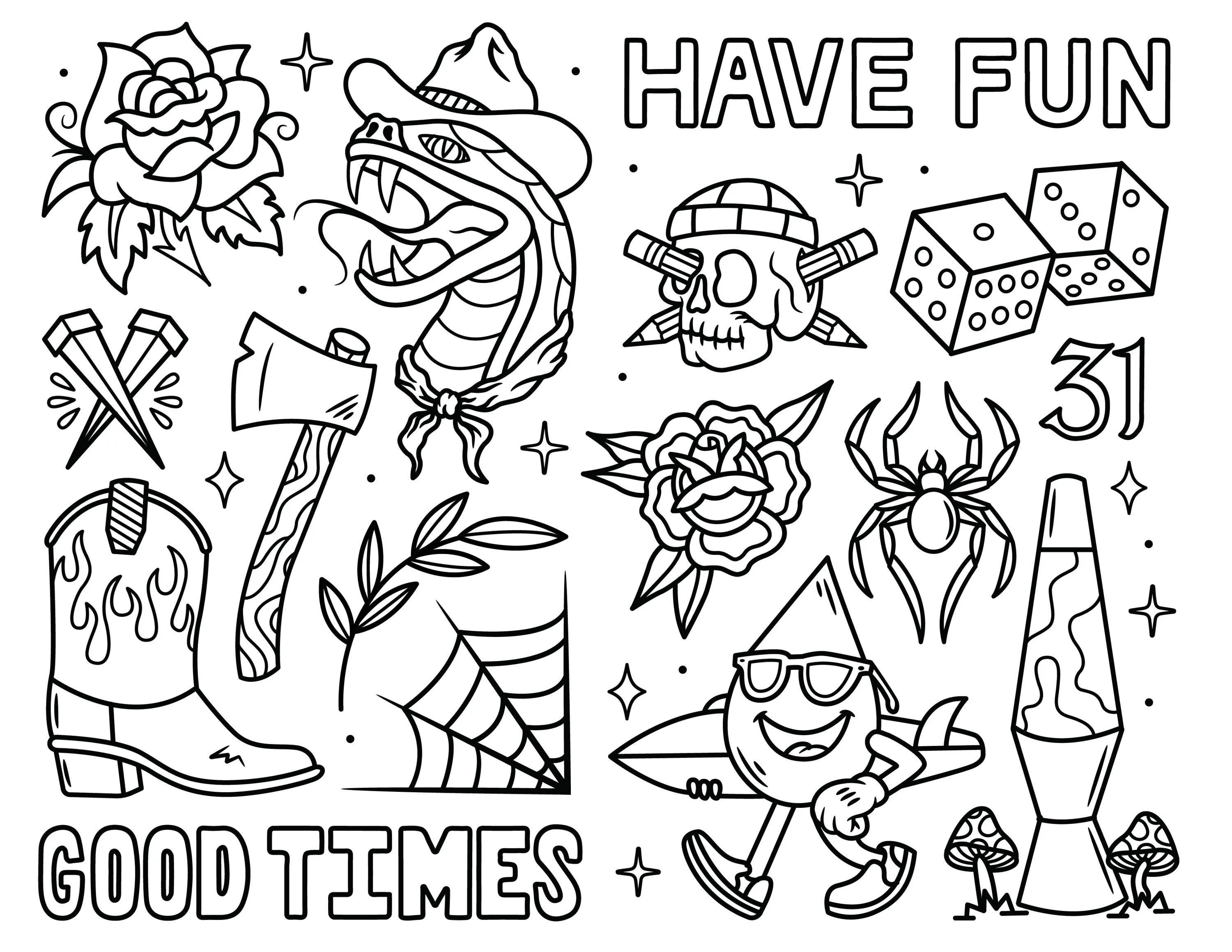 This is a Digital Coloring Book