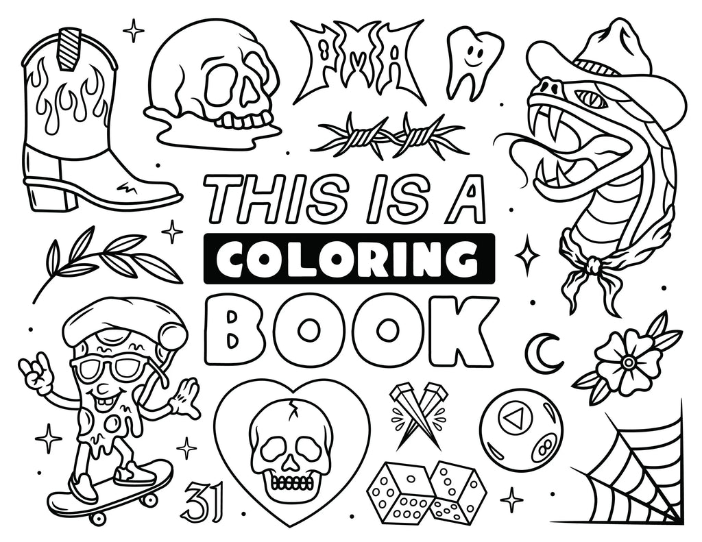 This is a Digital Coloring Book
