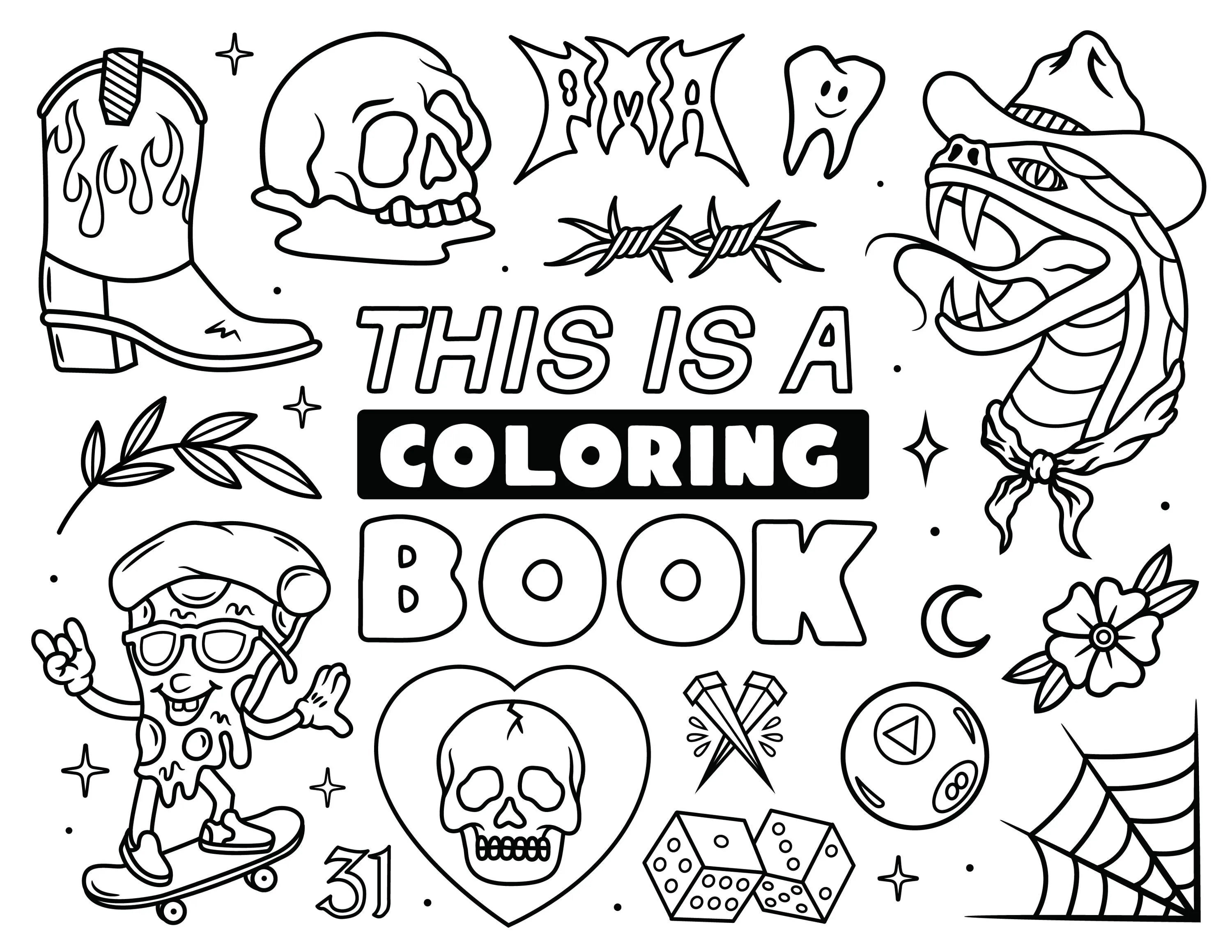 This is a Digital Coloring Book